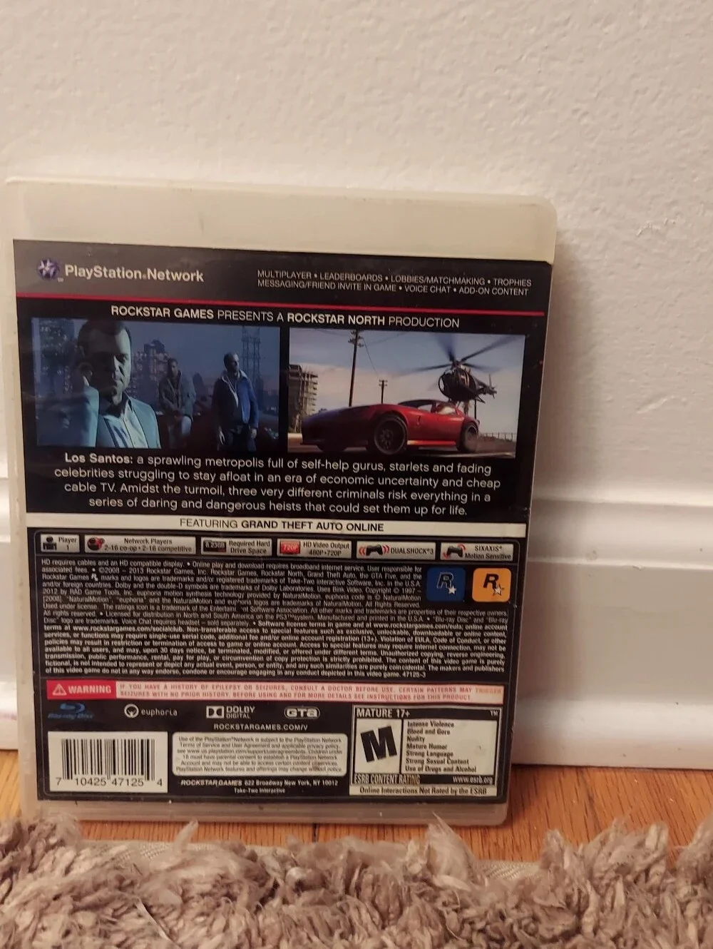 Grand Theft Auto V PS3 Disc PlayStation 3 Grand Theft Auto 5 Gta 5 Gta V Game
